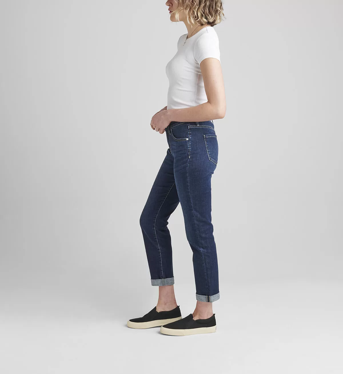 Carter Mid Rise Girlfriend Jeans (Night-Breeze)