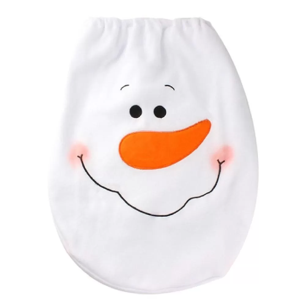 Cheerful Snowman Decorative Washroom Set