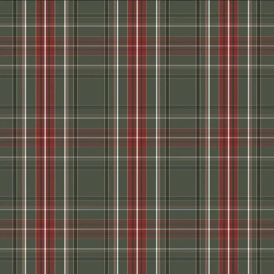 Christmas Tartan Oeko Tex Jersey