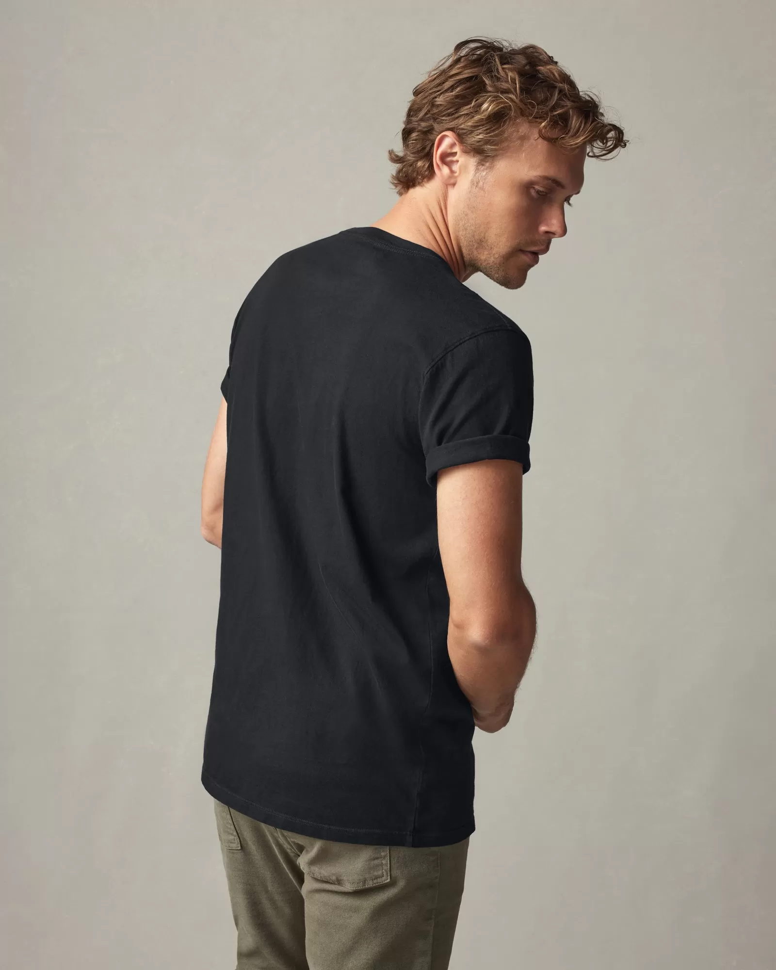 Classic Cotton Crew Tee - Black