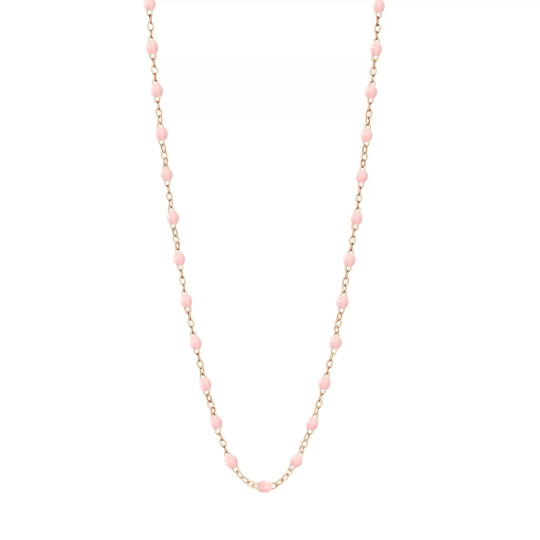 Classic Gigi Baby Pink necklace, Rose Gold, 16.5"