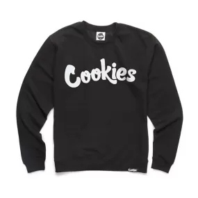 Cookies Original Mint Fleece Crewneck (Black/White)