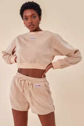 Cosmochic Oversized Cropped Jumper & Short Two Piece Set