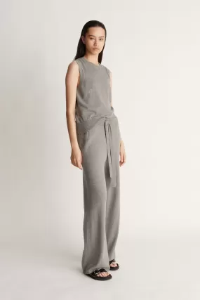 Cotton Cashmere Wide Leg Pant