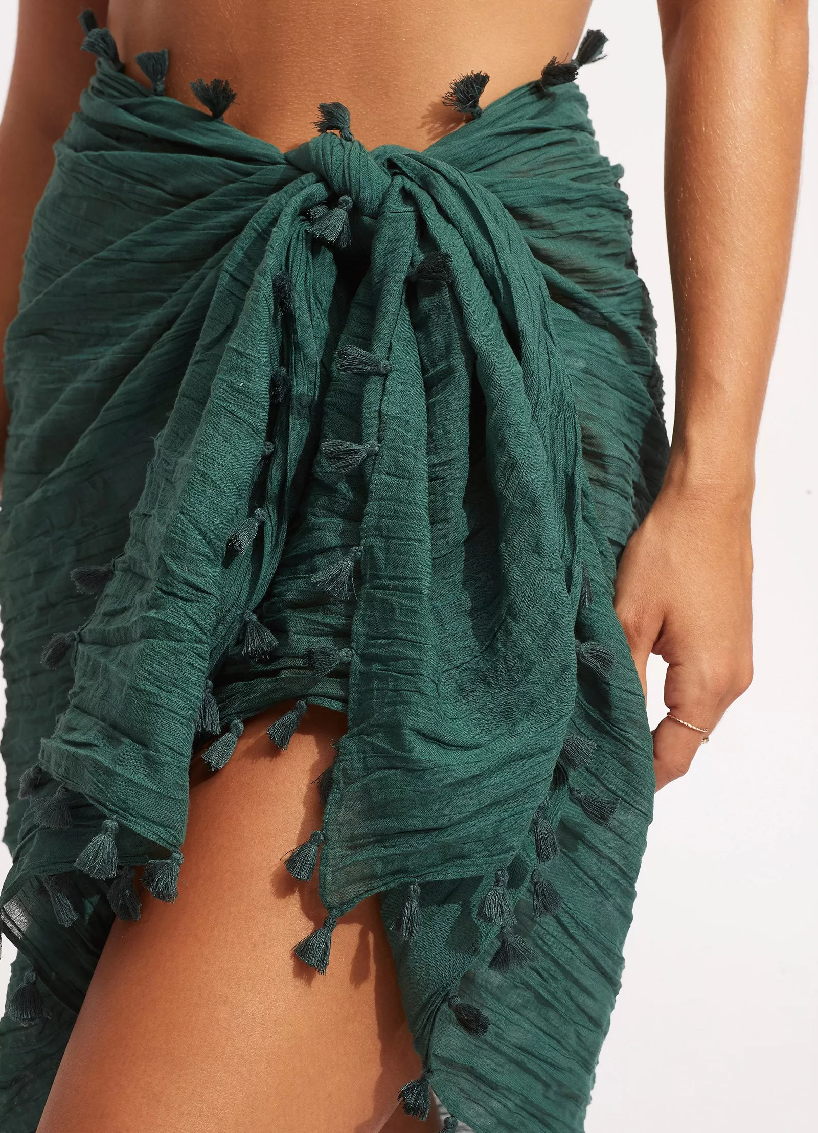 Cotton Gauze Sarong - Evergreen