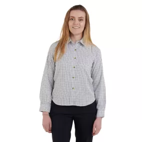 Country Classics Womens Check Long Sleeve Shirts - Tattersall Blue