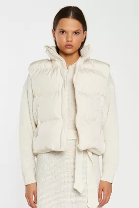 Cream Puffer Gilet