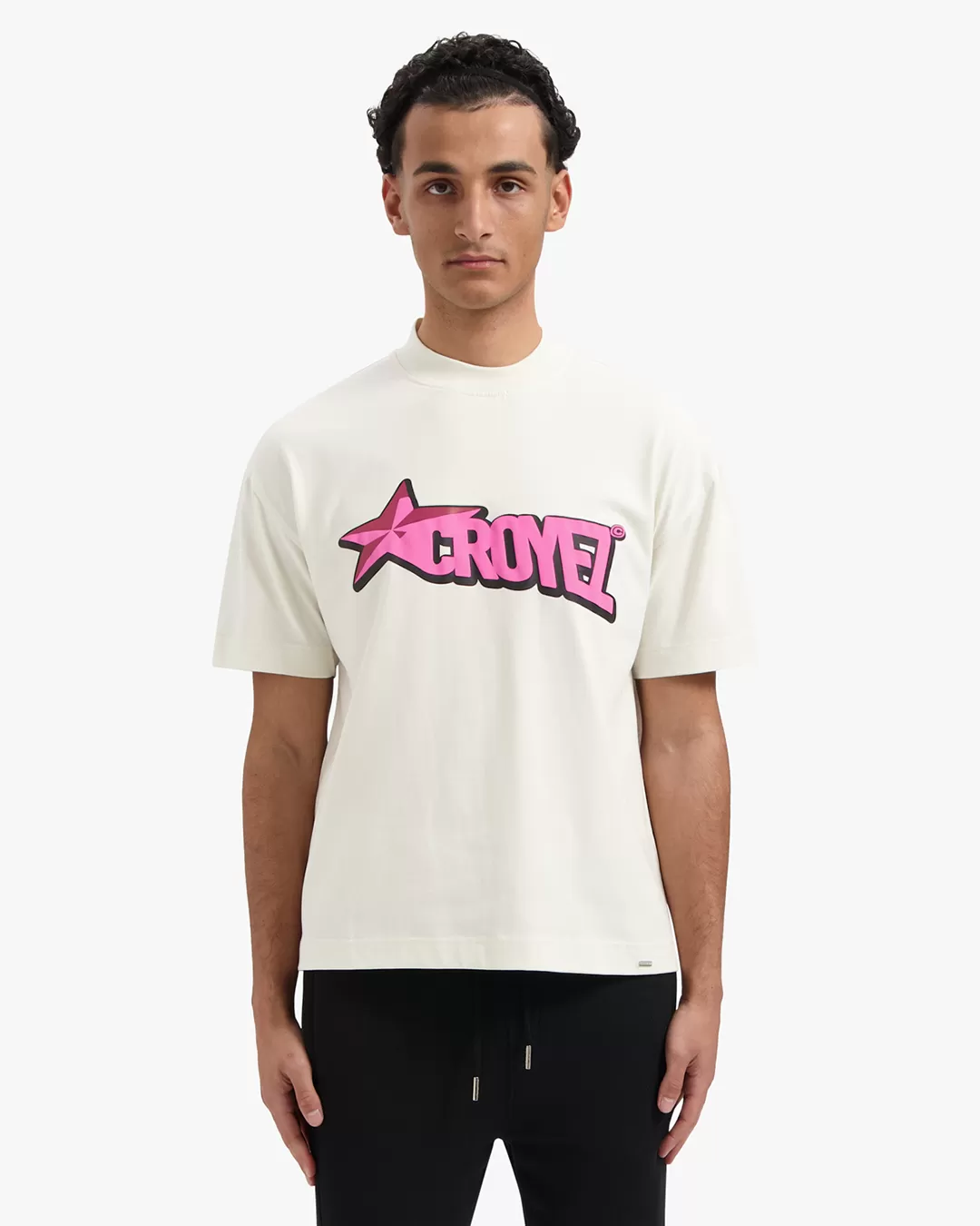 CROYEZ CELESTIAL T-SHIRT - OFF-WHITE/PINK