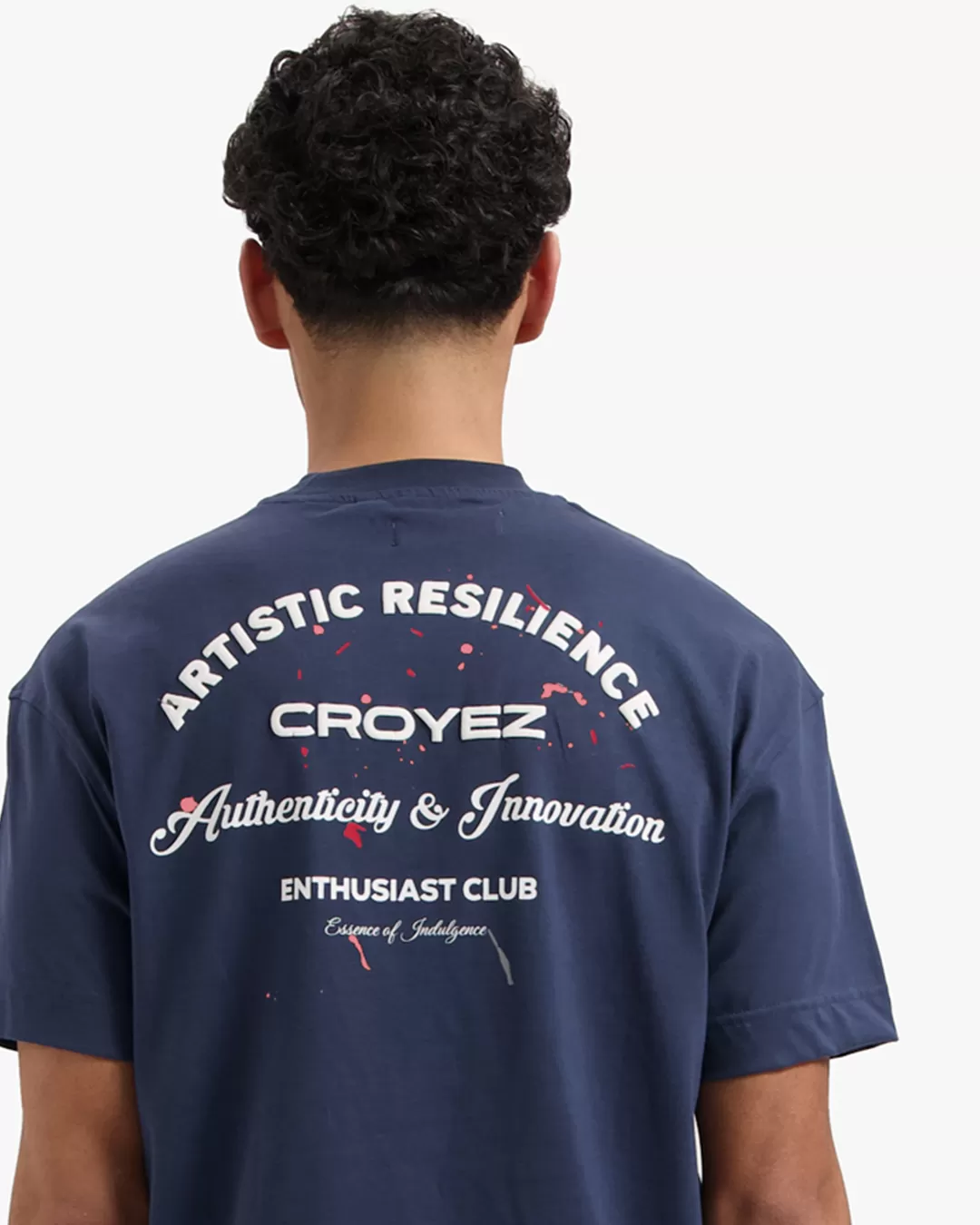 CROYEZ ENTHUSIAST CLUB T-SHIRT - BLUE/WHITE