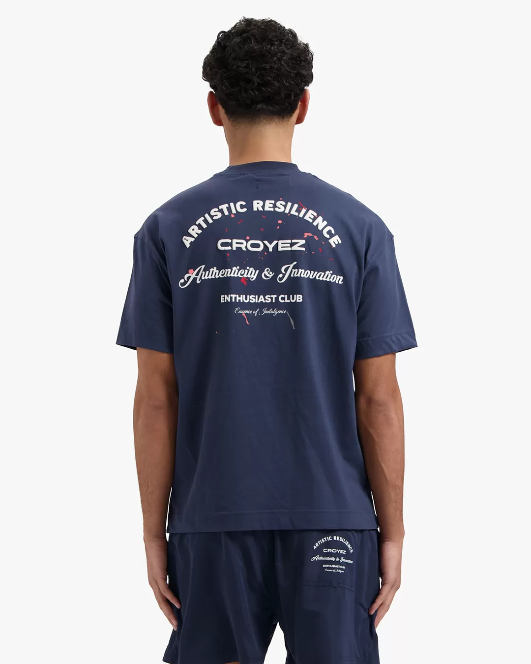 CROYEZ ENTHUSIAST CLUB T-SHIRT - BLUE/WHITE