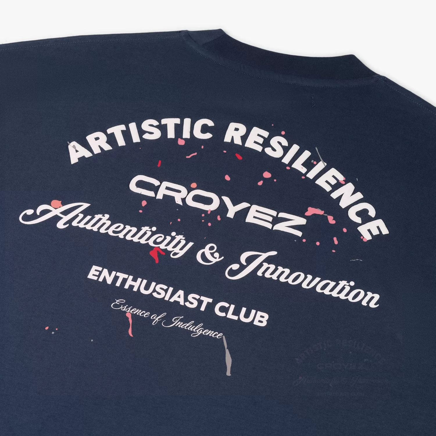 CROYEZ ENTHUSIAST CLUB T-SHIRT - BLUE/WHITE