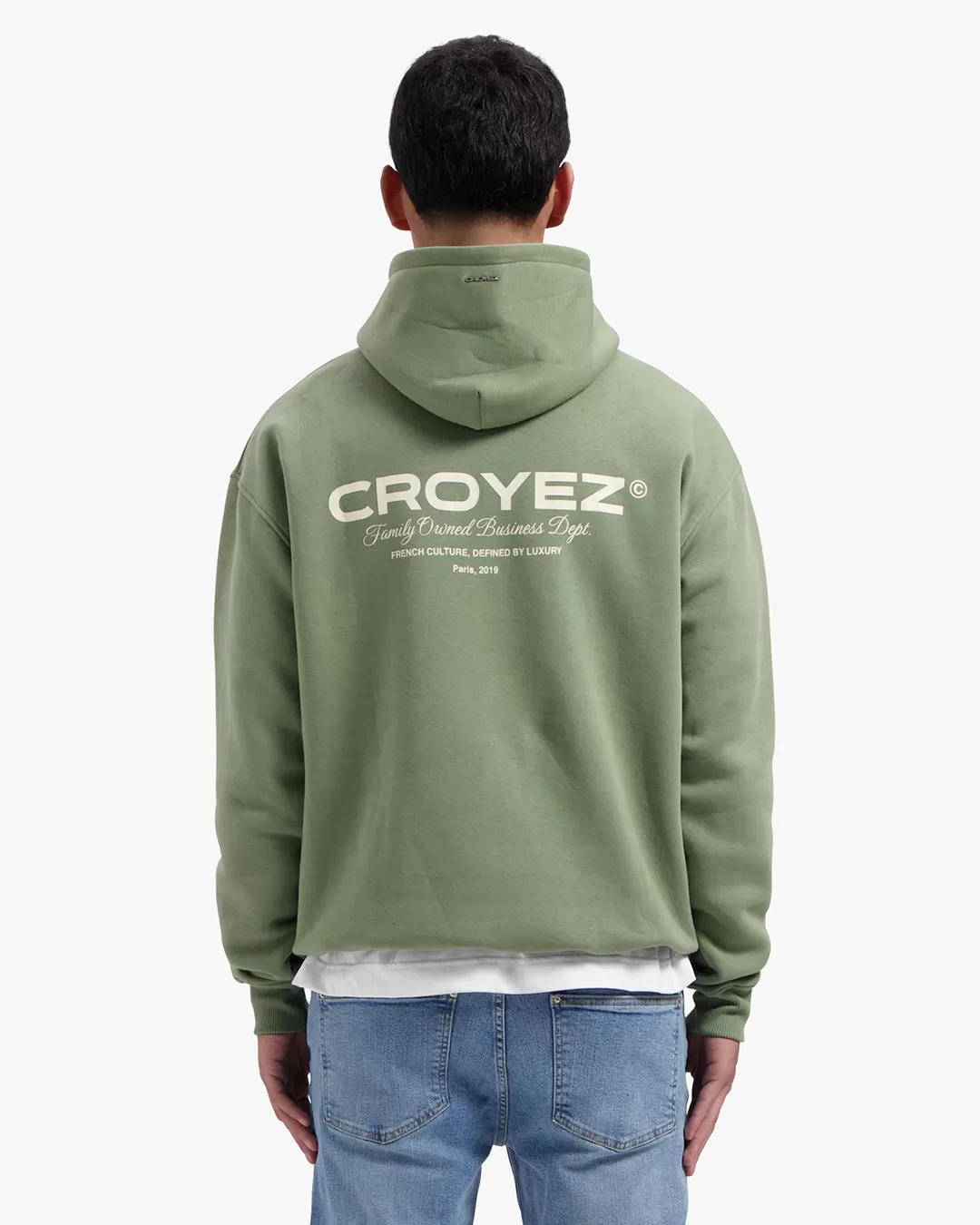 Croyez Family Owned Business Hoodie | Washed Olive