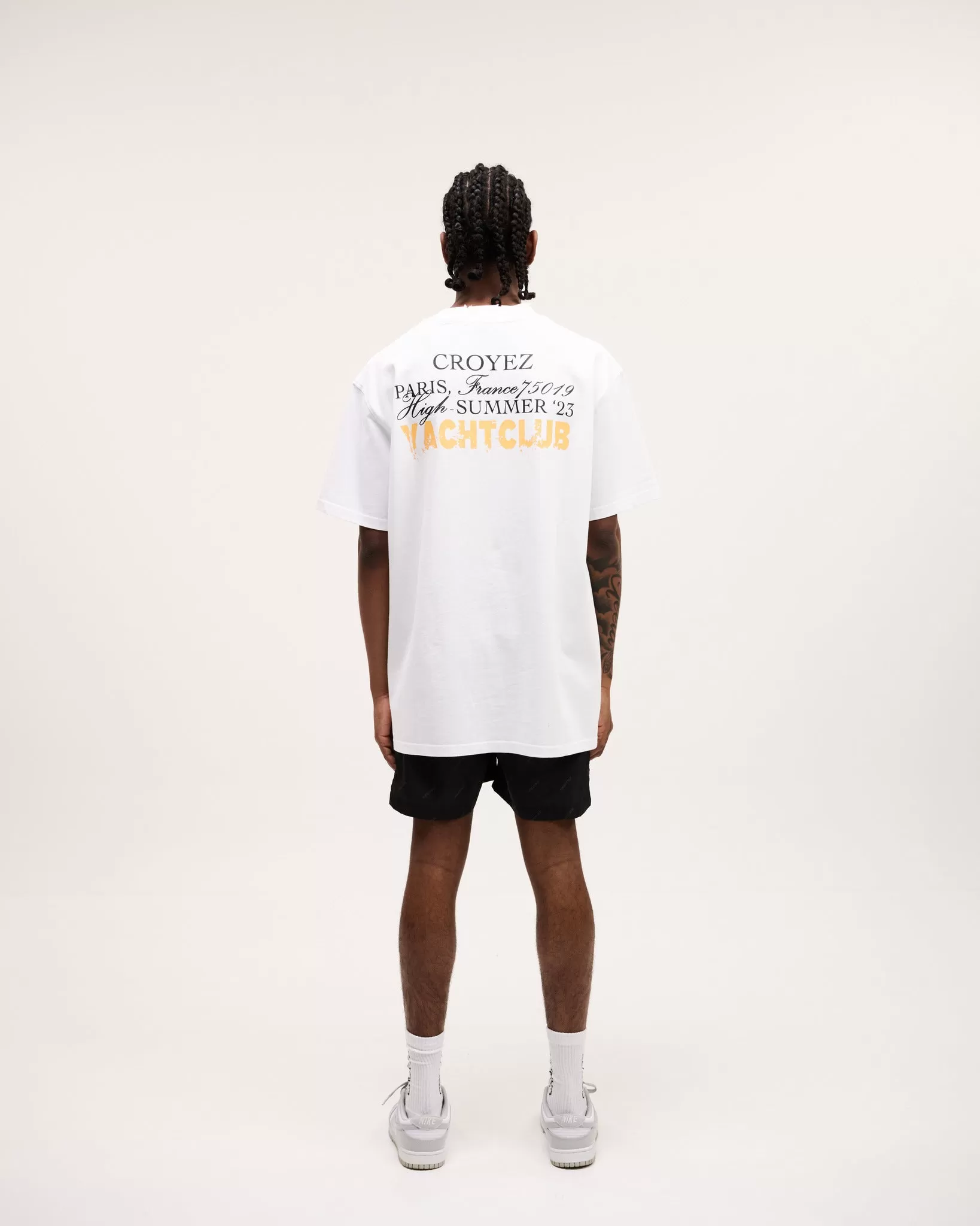 CROYEZ FONT T-SHIRT - WHITE/YELLOW