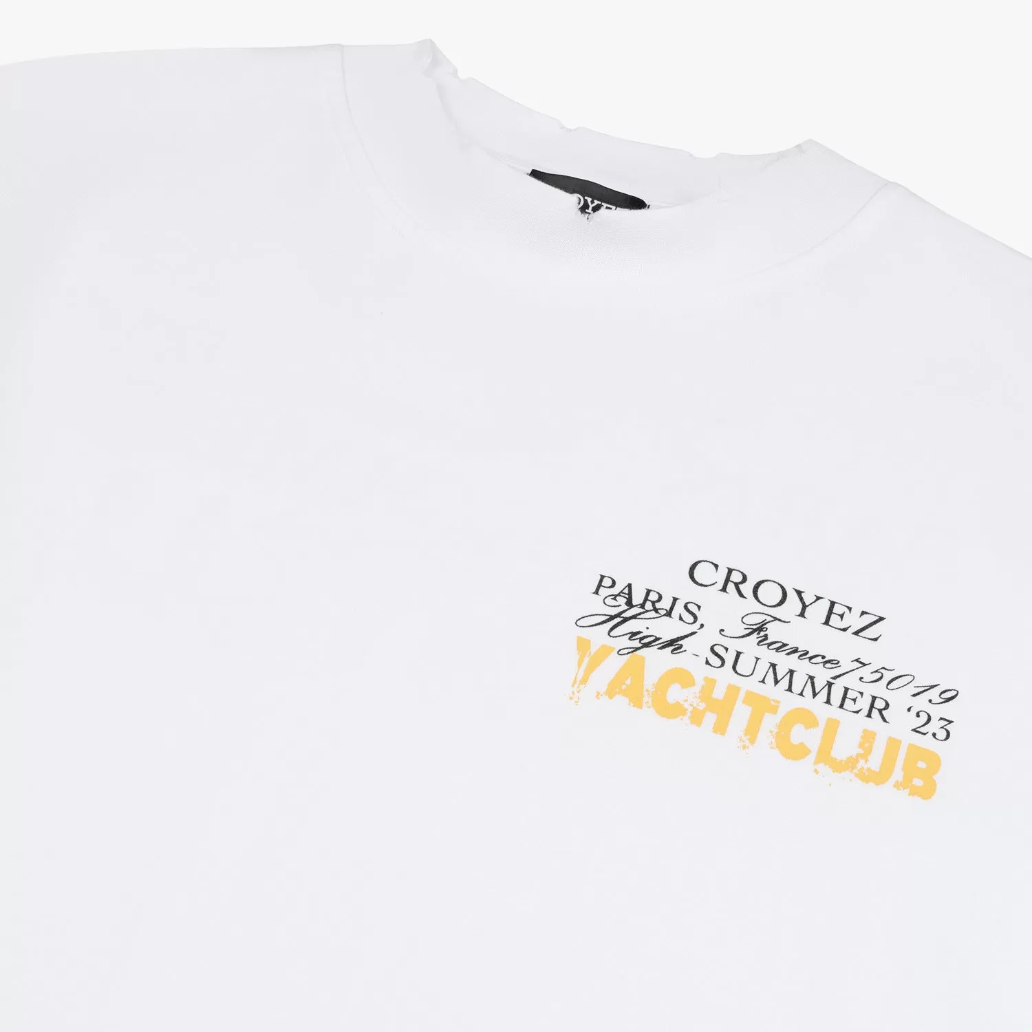 CROYEZ FONT T-SHIRT - WHITE/YELLOW