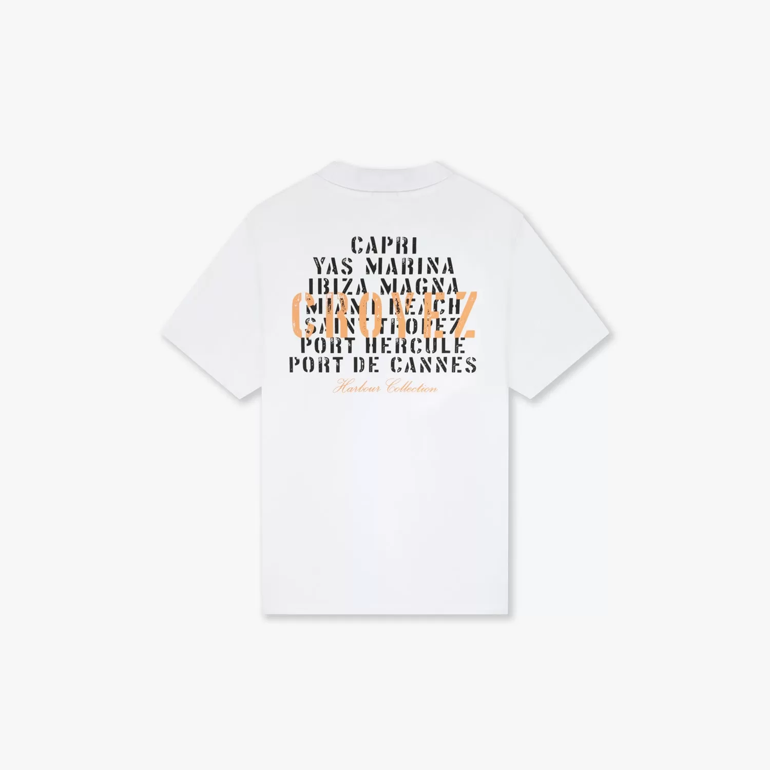 CROYEZ HARBOUR T-SHIRT - WHITE/ORANGE