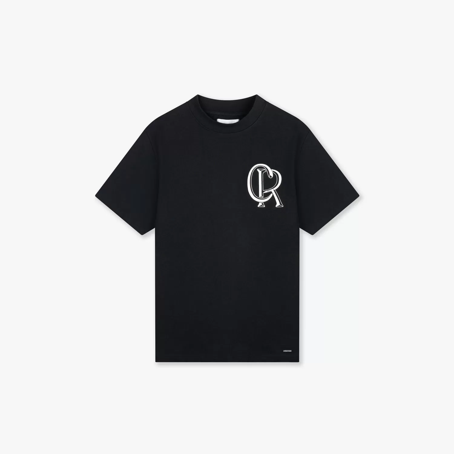 CROYEZ INITIAL T-SHIRT - VINTAGE BLACK