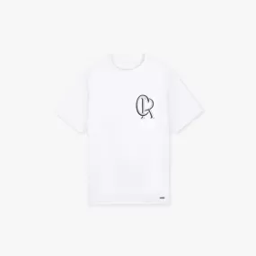 CROYEZ INITIAL T-SHIRT - WHITE