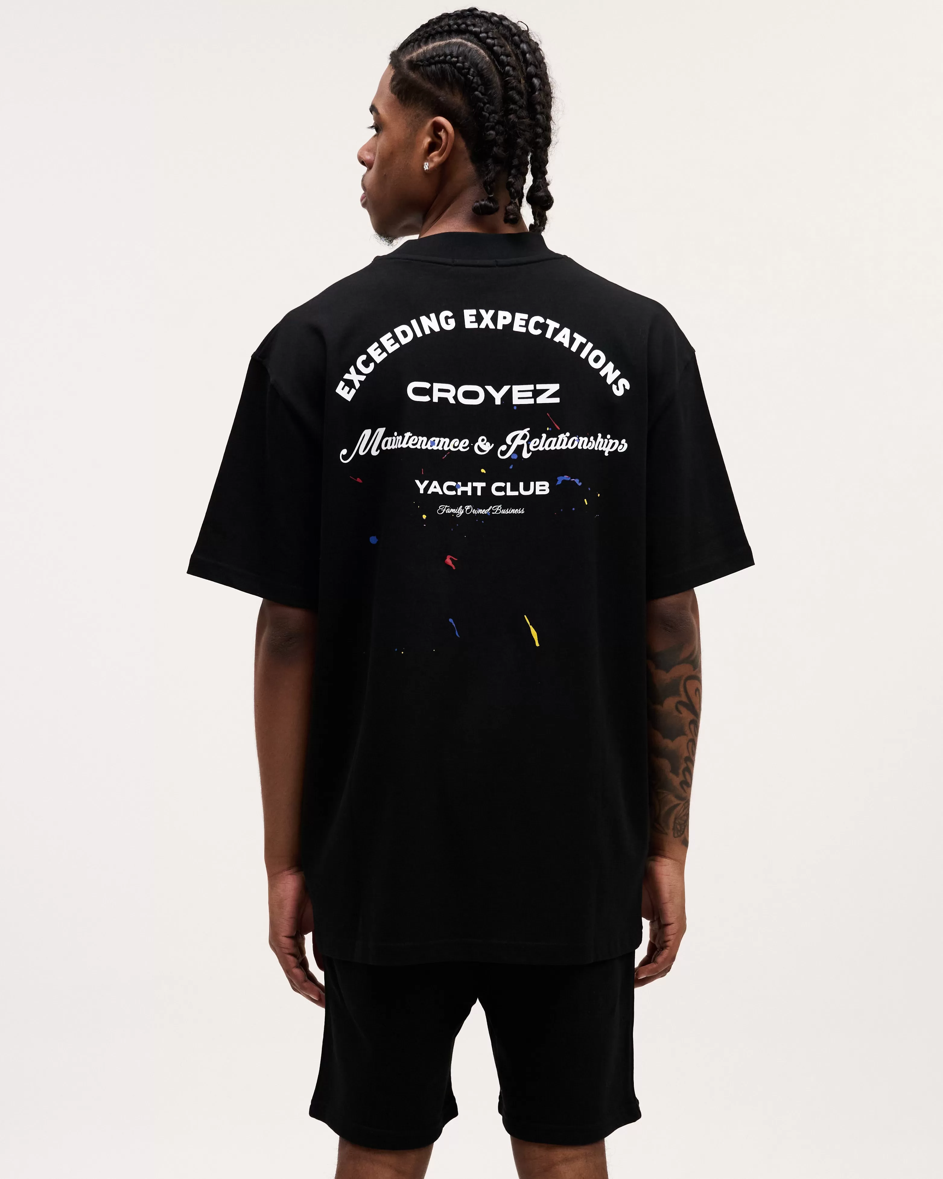 CROYEZ MAINTENANCE T-SHIRT - BLACK/WHITE