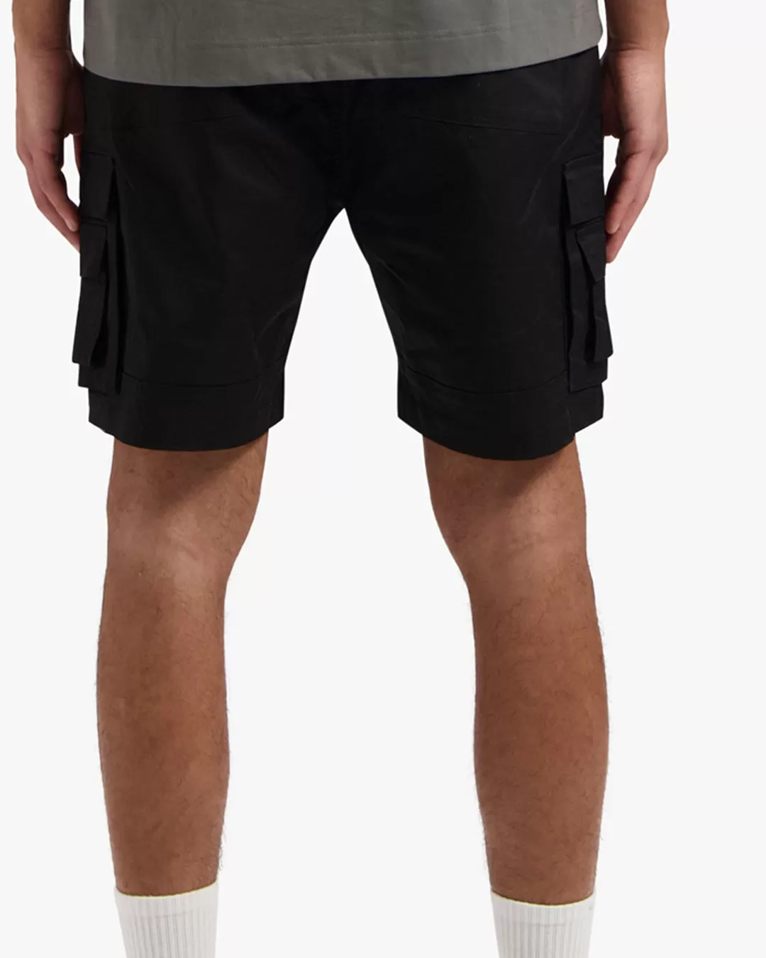 CROYEZ PARACHUTE CARGO SHORTS - VINTAGE BLACK