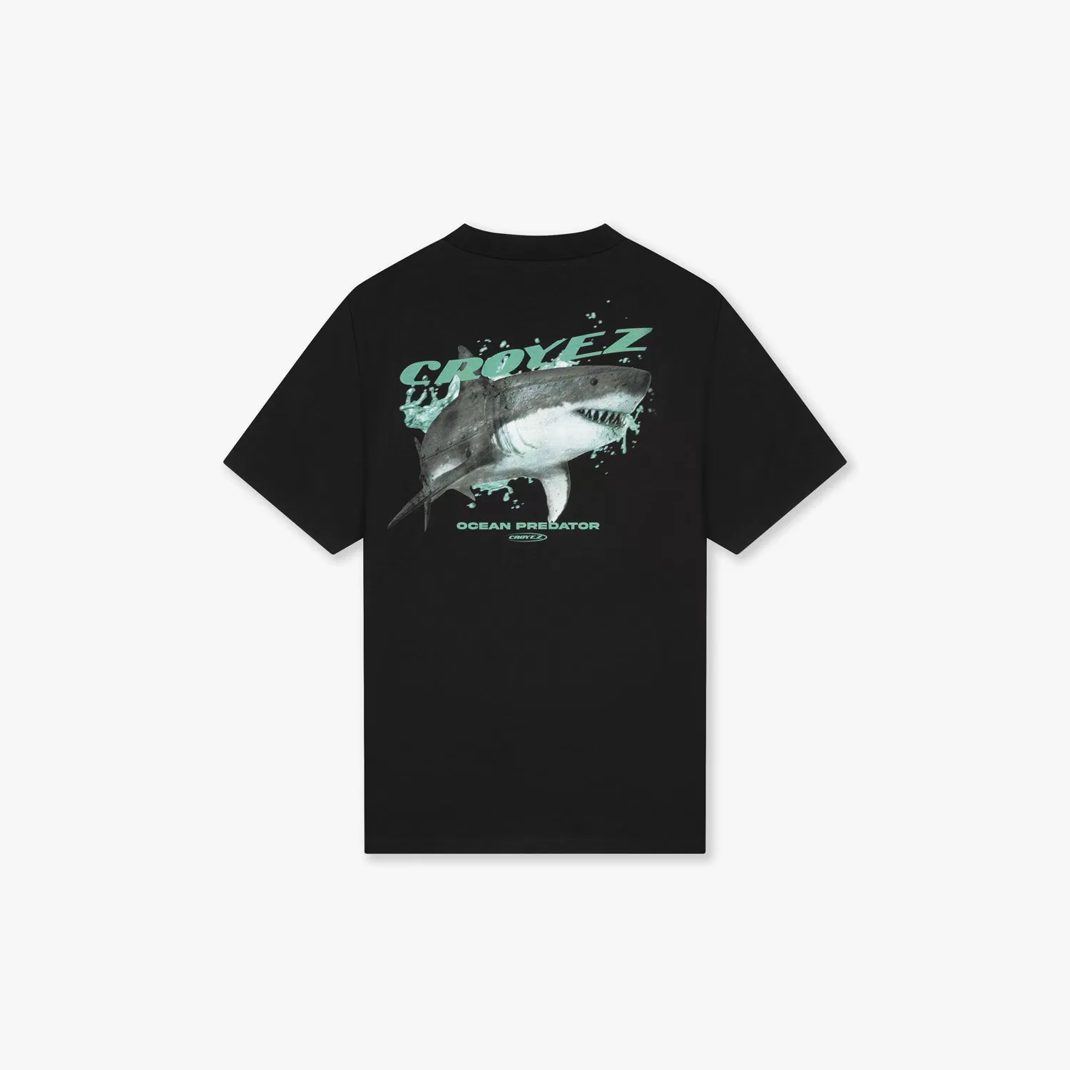 CROYEZ SHARK T-SHIRT - BLACK/TEAL