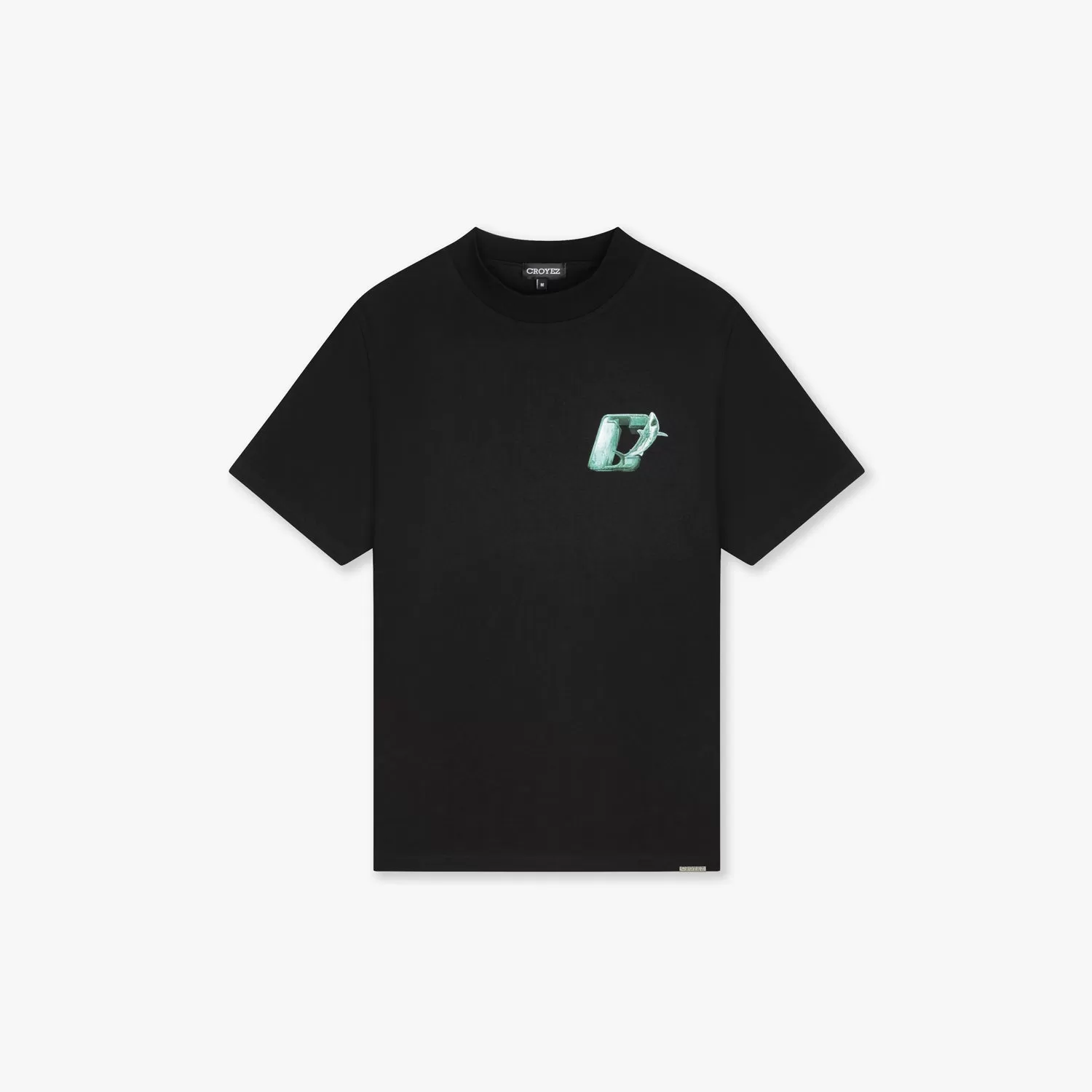 CROYEZ SHARK T-SHIRT - BLACK/TEAL