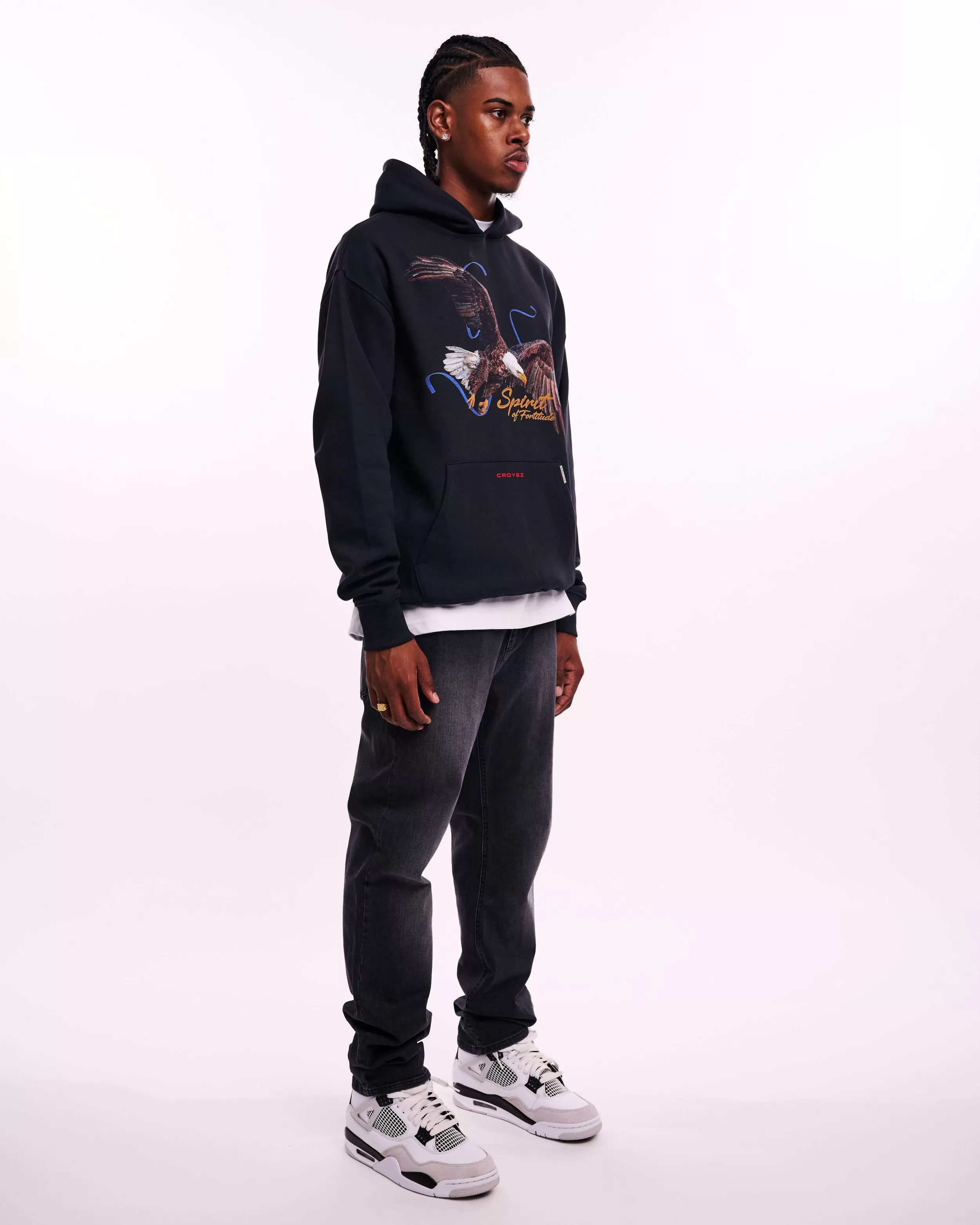 CROYEZ SPIRIT OF FORTITUDE HOODIE - BLACK