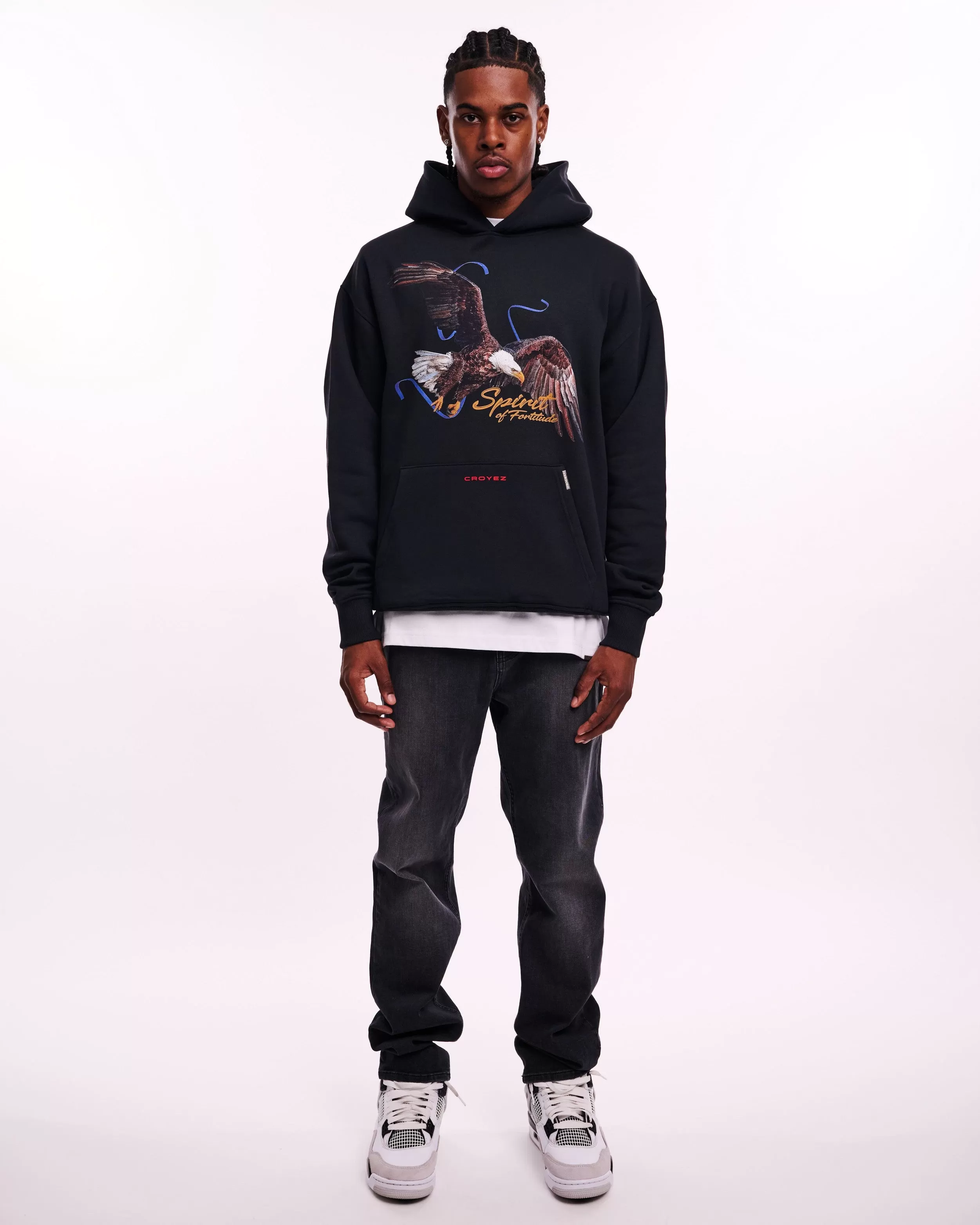 CROYEZ SPIRIT OF FORTITUDE HOODIE - BLACK