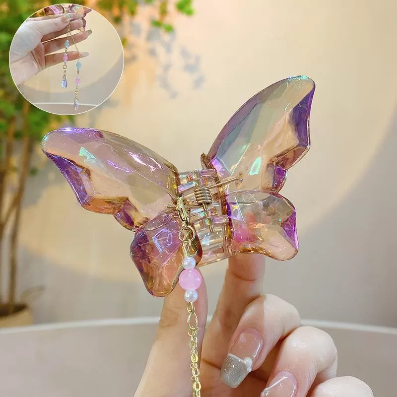 Crystal Butterfly Hair Clip MK18674