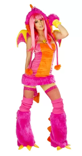 CS150 - Pink Drag Costume *Dress with Tail*