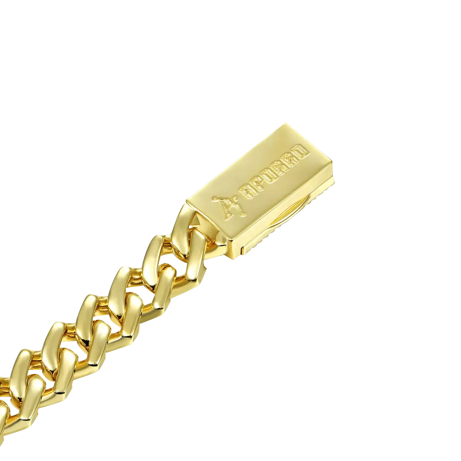 Custom Plain Gold Prong Cuban Link Chain