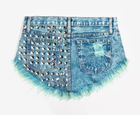 Dangers Neverland Studded Vintage Shorts