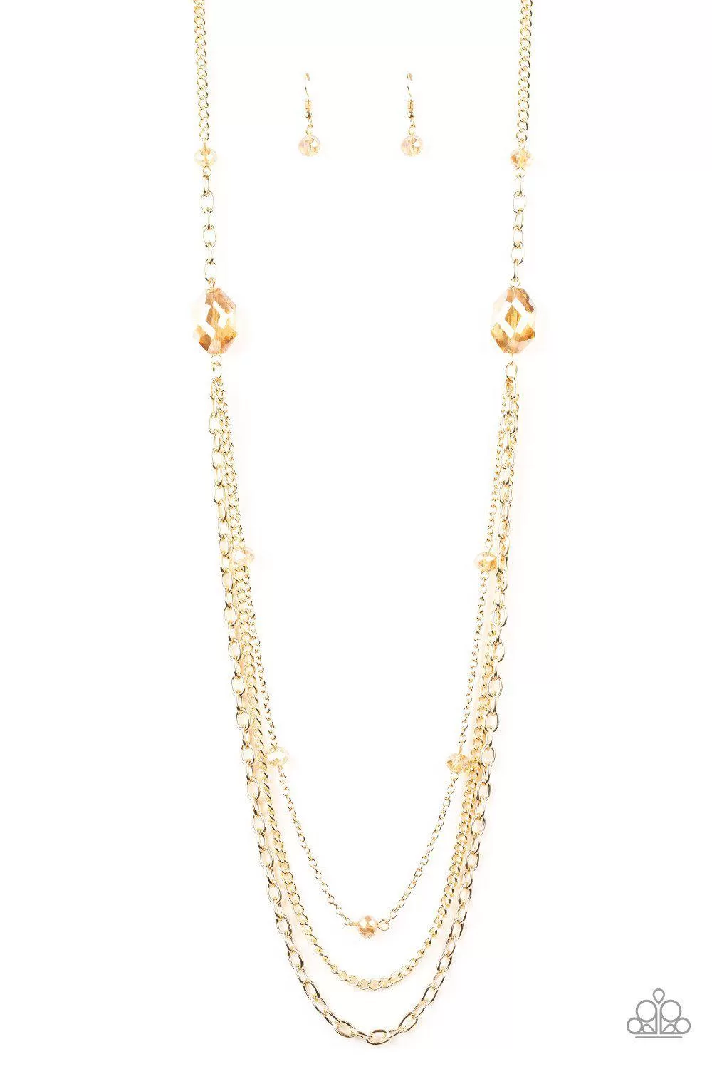 Dare to Dazzle Gold Necklace - Paparazzi Accessories