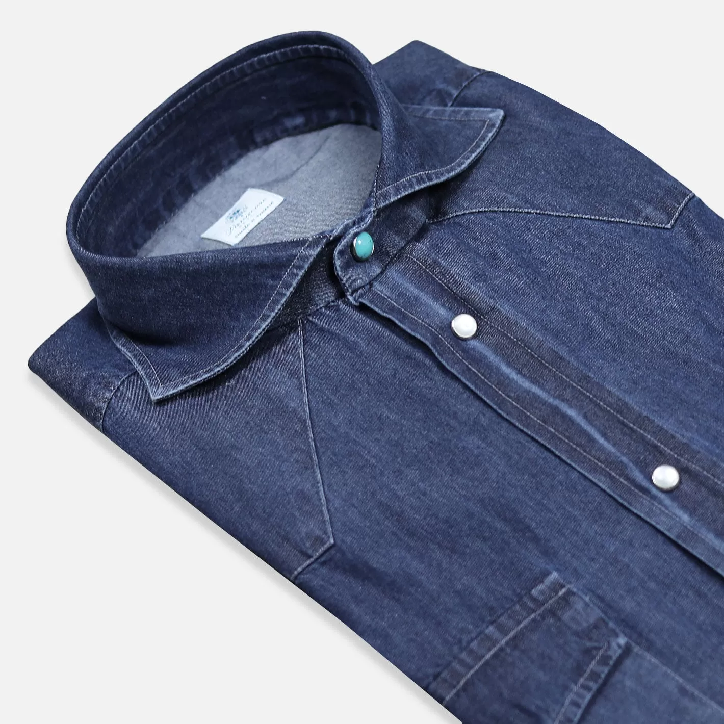 Dark Blue Denim Rodeo Shirt