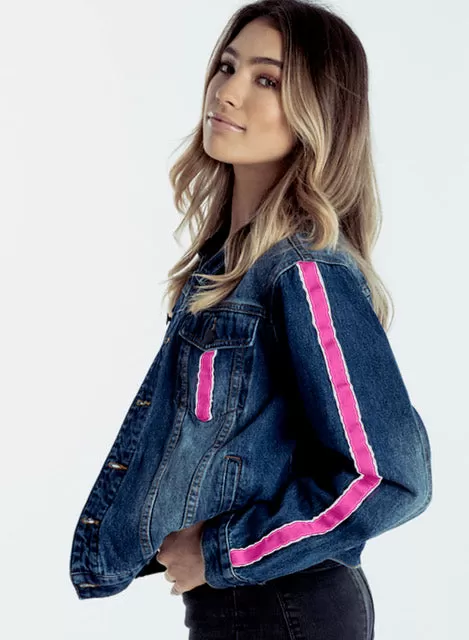 Delilah Denim Jacket Pink