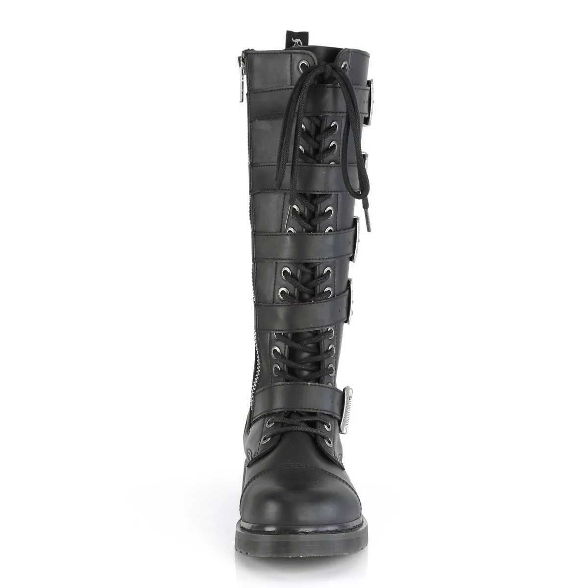 Demonia BOLT-425 | Black Vegan Leather Combat Boots