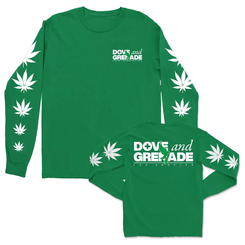 Dove & Grenade Logo Long Sleeve (Green)