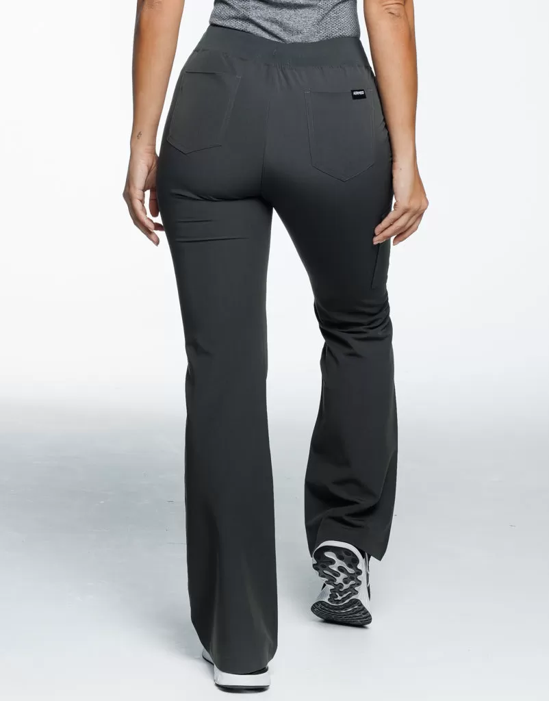 Essential Flare Scrub Pants - Asphalt