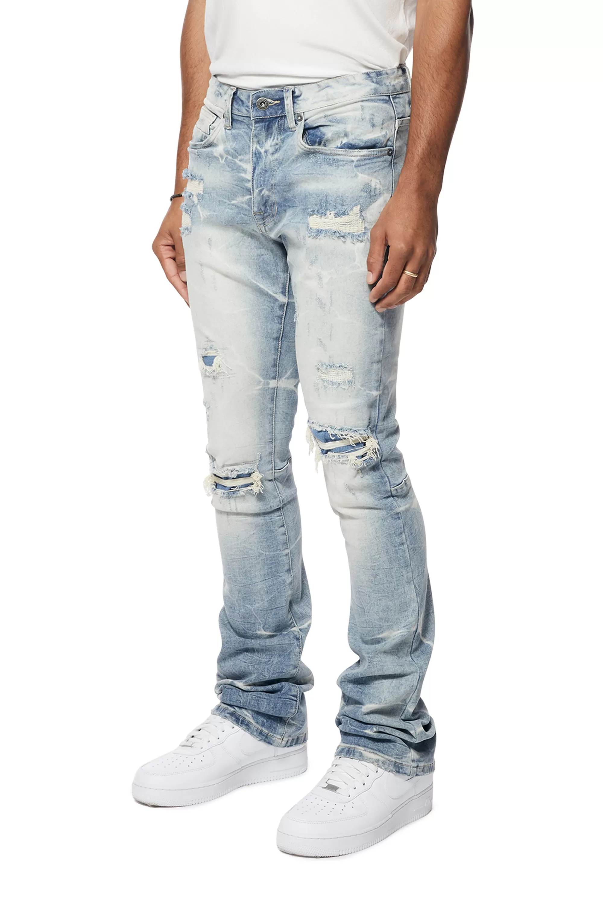 Essential Stacked Denim Jeans - Bergen Blue