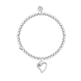 Fabulous Friend Heart Bracelet - Silver