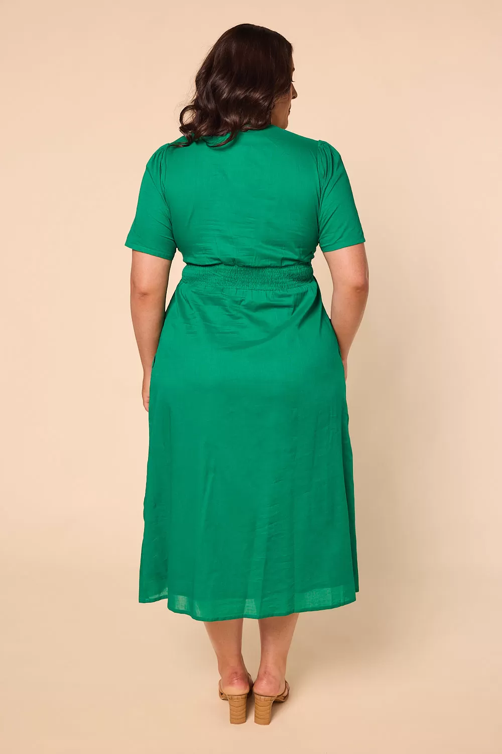 Farrah Midi Dress in Green