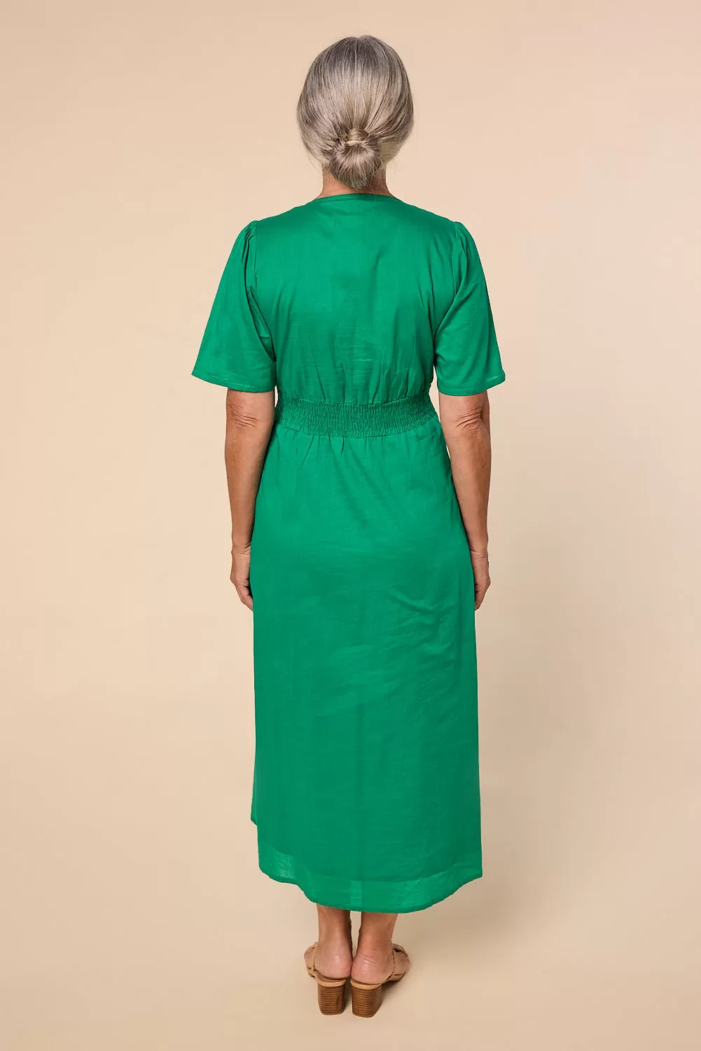 Farrah Midi Dress in Green