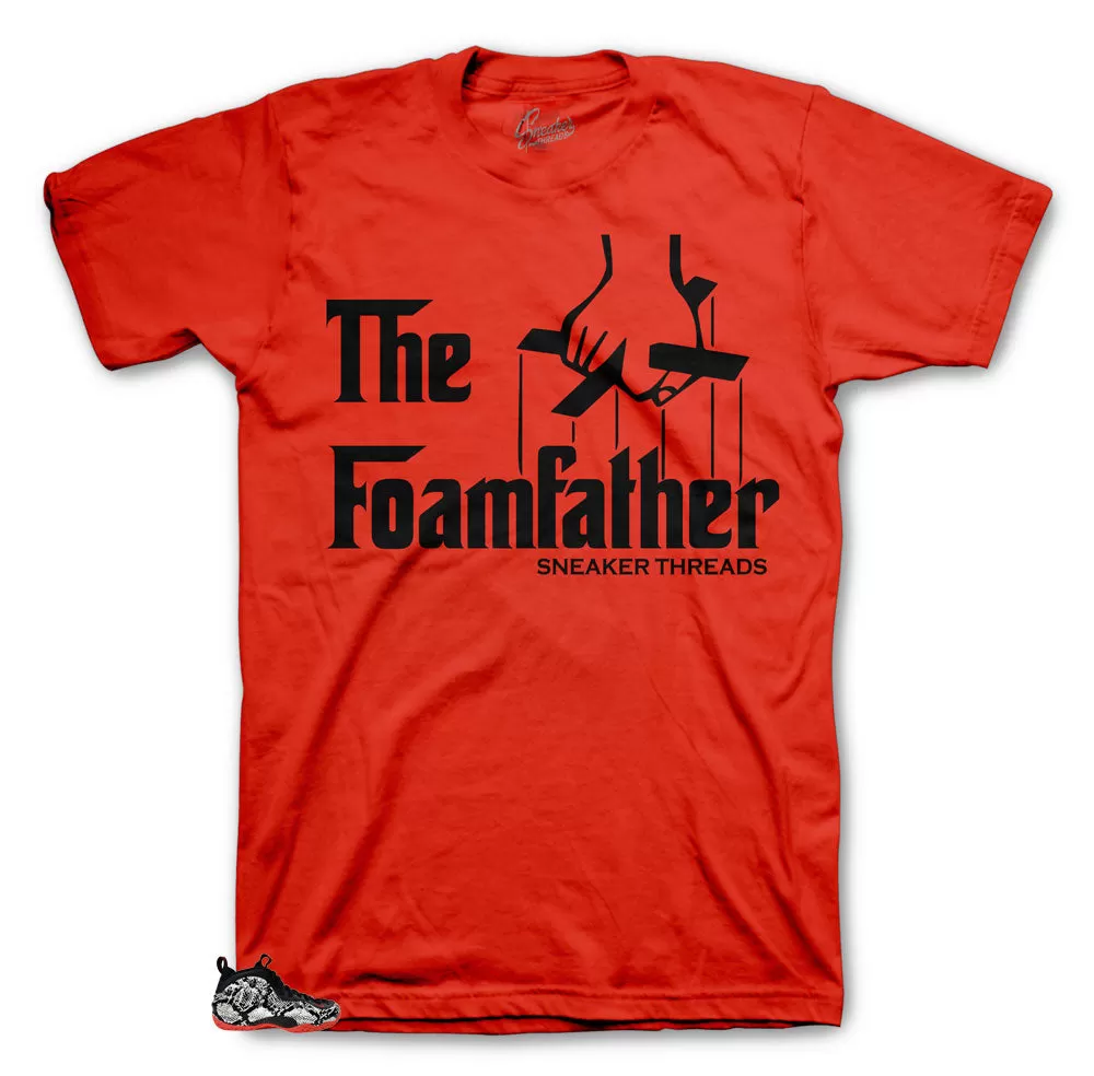 Foamposite Snakeskin Shirt - Foamfather - Red