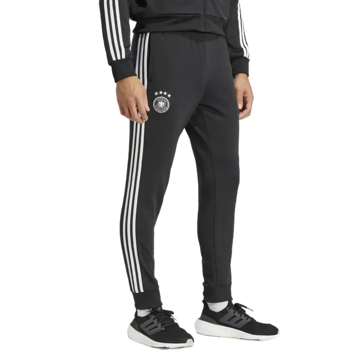 Germany Casual 3S black presentation tracksuit 2024/25 - Adidas