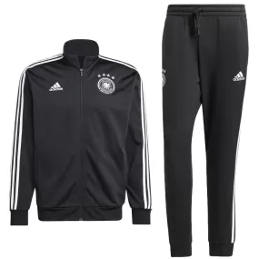 Germany Casual 3S black presentation tracksuit 2024/25 - Adidas