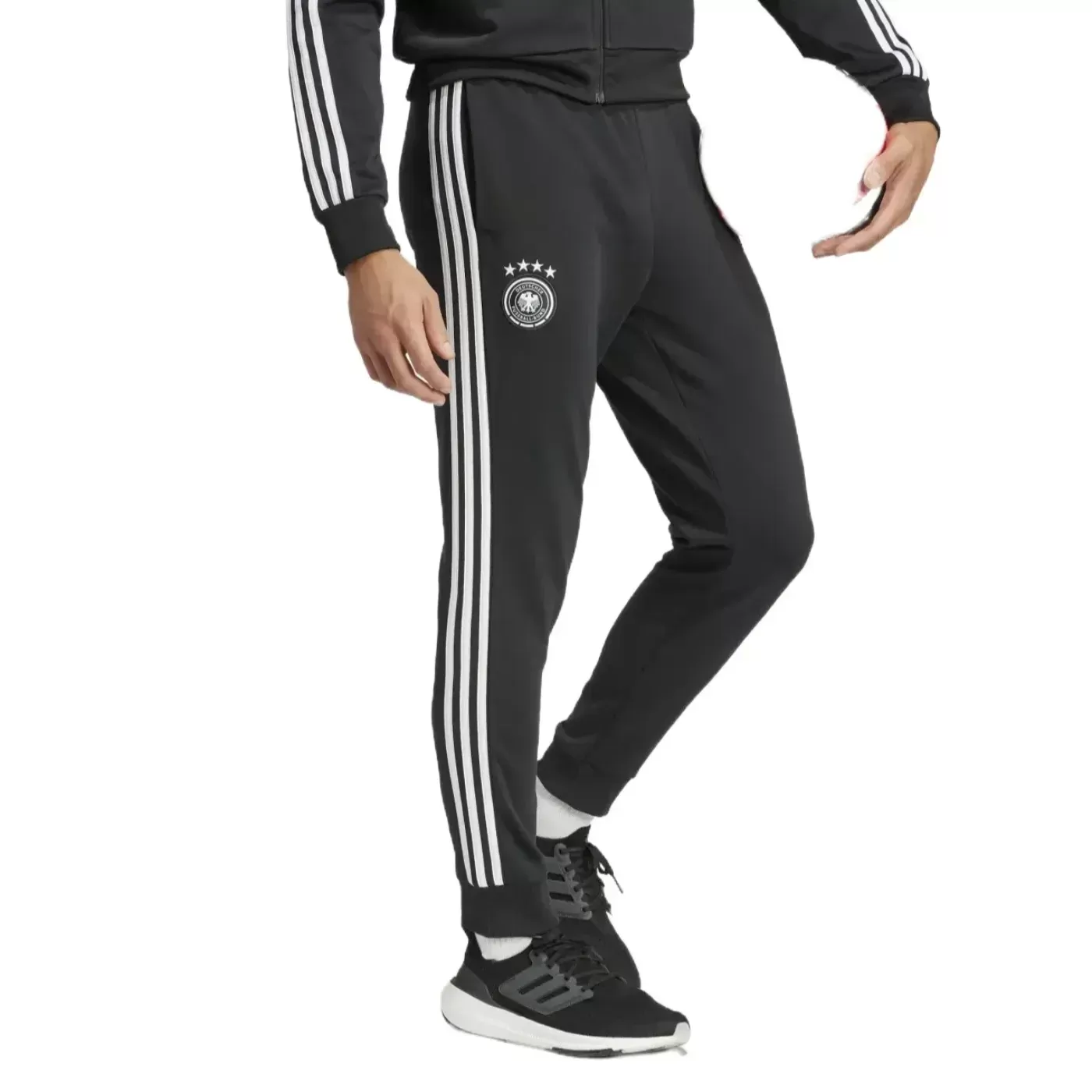 Germany Casual 3S black presentation tracksuit 2024/25 - Adidas