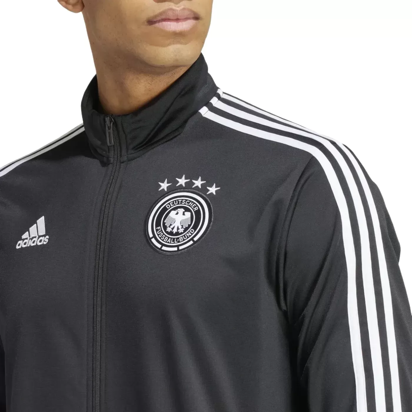 Germany Casual 3S black presentation tracksuit 2024/25 - Adidas