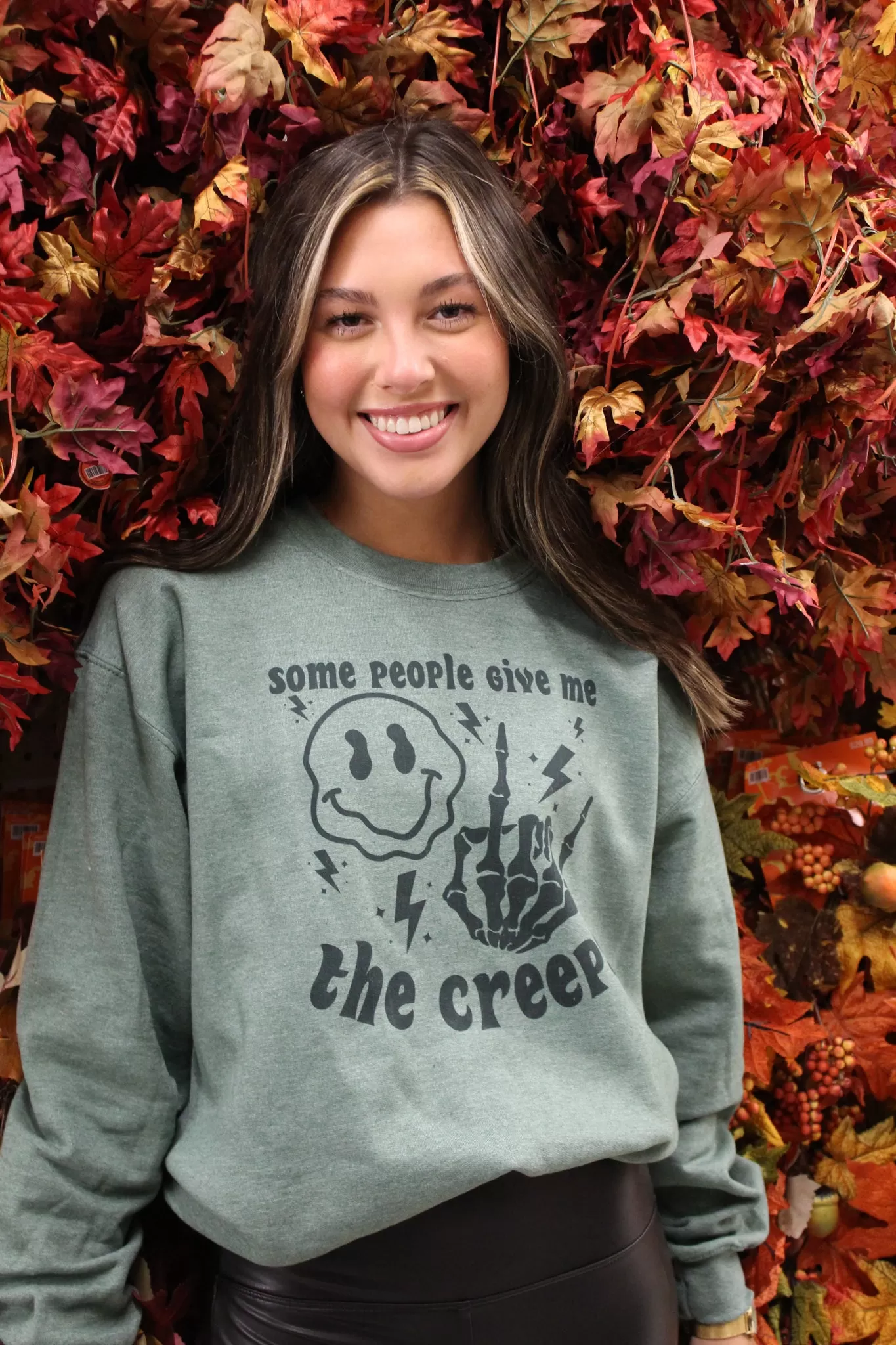 Gives Me The Creeps Graphic Sweatshirt