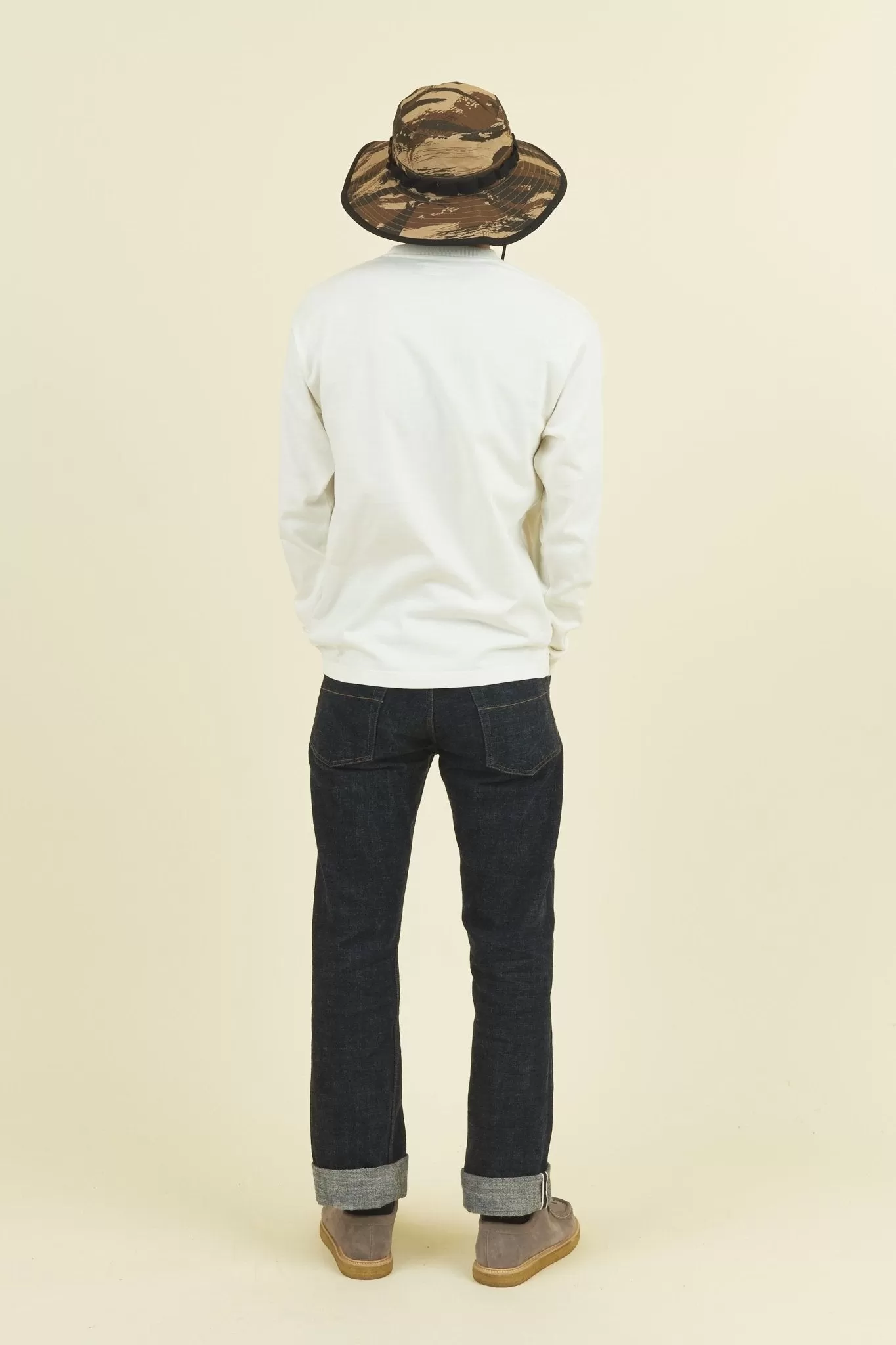 Godspeed Superior Organic L/S T-Shirt 'Ascent' - Natural