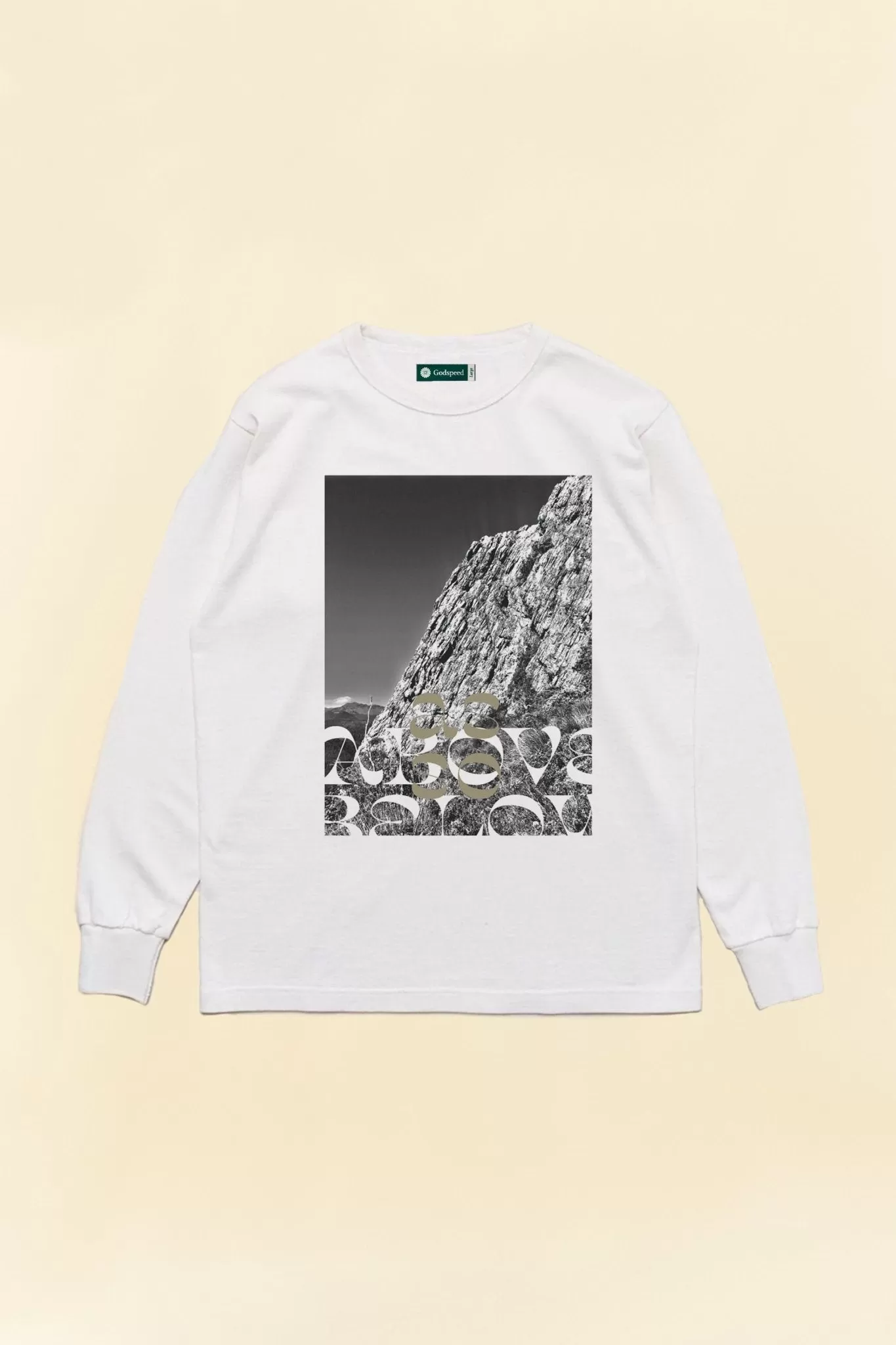 Godspeed Superior Organic L/S T-Shirt 'Ascent' - Natural