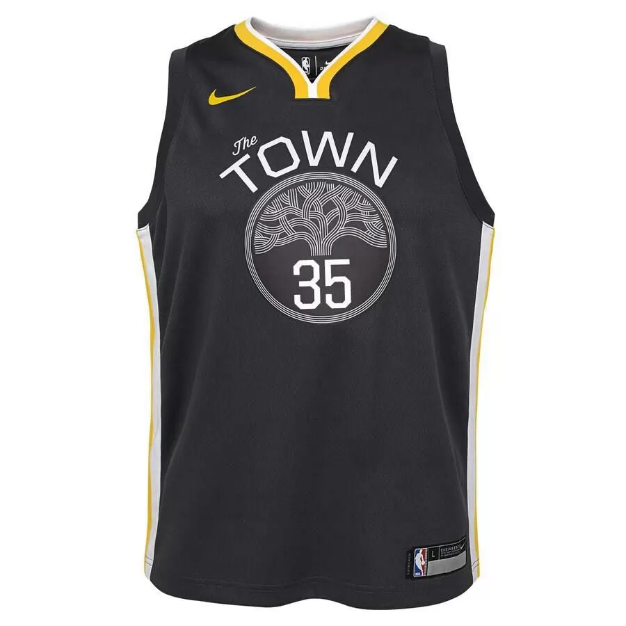 Golden State Warriors Kevin Durant Nike Swingman Statement Jersey Kids - Black | Ireland V3401G0